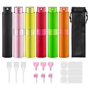 Lulupack Travel Perfume Bottle Refillable, 8ml Cologne Spray Atomizer, 6PCS