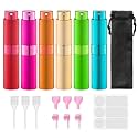 Lulupack Travel Perfume Bottle Refillable, 8ml Cologne Spray Atomizer, 6PCS
