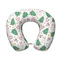ENSFTF Travel Pillow Cozy Soft Microfiber Memory Foam Neck Pillow Head Support Soft Pillow for Sleeping Rest Airplane Car Home Use