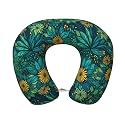 Travel Pillow Cozy Soft Microfiber Memory Foam Neck Pillow Head Support Soft Pillow for Sleeping Rest Airplane Car Home Use