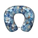 Travel Pillow Cozy Soft Microfiber Memory Foam Neck Pillow Head Support Soft Pillow for Sleeping Rest Airplane Car Home Use