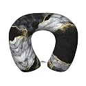 ENSFTF Travel Pillow Cozy Soft Microfiber Memory Foam Neck Pillow Head Support Soft Pillow for Sleeping Rest Airplane Car Home Use