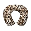 Travel Pillow Classic Leopard Print Cozy Soft Microfiber Memory Foam Neck Pillow Head Support Soft Pillow for Sleeping Rest Airplane Car Home Use