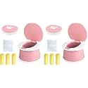 Travel Potty for Toddler, Portable and Foldable Toilet, Apply to Seat Emergency Toilet for Car, Camping, Outdoor, Indoor (pink, small) (Pack of 2)