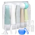 Travel Size Bottles, 13 Packs Silicone-Squeezable Travel Bottles for Toiletries, TSA-Approved Leak-Proof Travel Size Toiletries Bottles-Set Travel Accessories for Shampoo Conditioner Lotion Body Wash