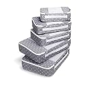 Travel Wise 5-Piece Packing Cubes Set Ripstop Nylon Pattern Design