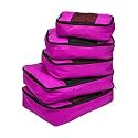 Travel Wise 5-Piece Packing Cubes Set Ripstop Nylon Pattern Design