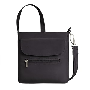 travelon anti-theft classic mini shoulder bag black one size