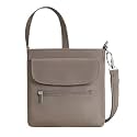 Travelon Anti-Theft Classic Mini Shoulder Bag, Hazelnut, One Size, Travelon Anti-theft Classic Mini Shoulder Bag