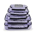 TravelWise Luggage Packing Organization Cubes 5 Pack, Lavender, 2 Small, 2 Medium, 1 Large (TWPC-27)