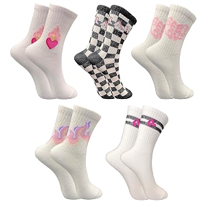trazo women39s calf length designer knitted multicolor multi-purpose socks  socks for women