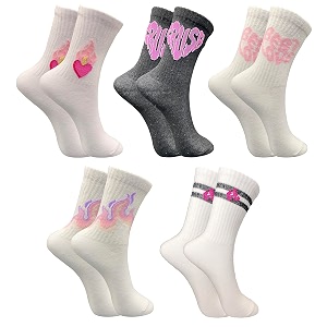 trazo women39s calf length designer knitted multicolor multi-purpose socks  socks for women