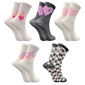 trazo women39s calf length designer knitted multicolor multi-purpose socks  socks for women