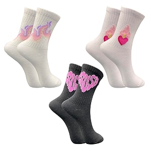 trazo women39s calf length designer knitted multicolor multi-purpose socks  socks for women