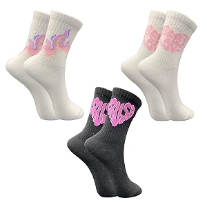 trazo women39s calf length designer knitted multicolor multi-purpose socks  socks for women