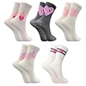 TRAZO Women's Calf Length Designer Knitted Multicolor, Multi-Purpose Socks | Socks for Women