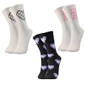 TRAZO Women's Calf Length Designer Knitted Multicolor, Multi-Purpose Socks | Socks for Women (Pack of 3)