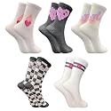 TRAZO Women's Calf Length Designer Knitted Multicolor, Multi-Purpose Socks | Socks for Women