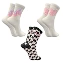 TRAZO Women's Calf Length Designer Knitted Multicolor, Multi-Purpose Socks | Socks for Women