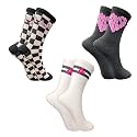 TRAZO Women's Calf Length Designer Knitted Multicolor, Multi-Purpose Socks | Socks for Women