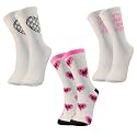 TRAZO Women's Calf Length Designer Knitted Multicolor, Multi-Purpose Socks | Socks for Women (Pack of 3)