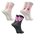 TRAZO Women's Calf Length Designer Knitted Multicolor, Multi-Purpose Socks | Socks for Women