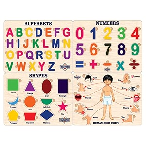 treasurebox wooden puzzle educational board learning toy tray for kids size 22x30 cm al-nm-sh-bp