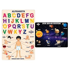 treasurebox wooden puzzle educational board learning toy tray for kids size 22x30 cm al-bp-ss