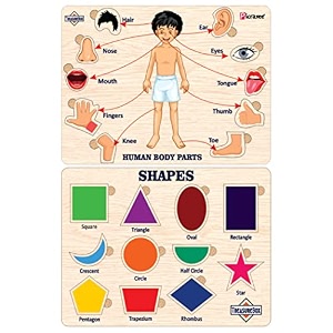 treasurebox wooden puzzle educational board learning toy tray for kids size 22x30 cm combo 1