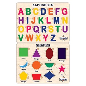 treasurebox wooden puzzle educational board learning toy tray for kids size 22x30 cm al-sh