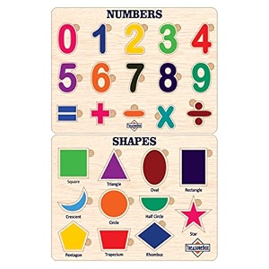 treasurebox wooden puzzle educational board learning toy tray for kids size 22x30 cm nm-sh