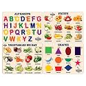 TreasureBox Wooden Puzzle Educational Board Learning Toy Tray for Kids, Size 22x30 cm (AL-FR-VG-SH)