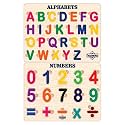 TreasureBox Wooden Puzzle Educational Board Learning Toy Tray for Kids, Size 22x30 cm (AL-NM)