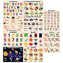 TreasureBox Wooden Puzzle Educational Board Learning Toy Tray for Kids, Size 22x30 cm (AL-HS-HV-FR-VG-SH-BP-SS-TV -NM)