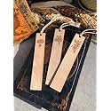 Tree-Themed Wooden Bookmark Set – Engraved Natural Wood Bookmarks with Tassels | Gift for Nature Lovers & Book Enthusiasts