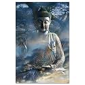 Tree-Free Greetings EcoNotes Stationary- Blank Note Cards with Envelopes, 4" x 6", Universal Flow, Zen Themed, Boxed Set of 12 (FS66488)