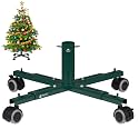 Tree Nest Christmas Tree Stand Base with Wheels Movable Christmas Fake Tree Holder for 6ft
