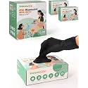 TREEGO Black Kids Nitrile Gloves, Latex Free, 5 Mil, XS, 300 Count