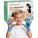 TREEGO Blue Kids Nitrile Gloves, Latex Free, S, 100 Count