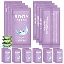 Treela 300 Pcs Large Body Wipes Bulk Deodorant, 7.09" X 9.84", Purple