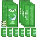 Treela 300 Pcs Large Body Wipes Bulk Deodorant, 7.09" X 9.84", Green