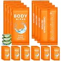 Treela 300 Pcs Large Body Wipes Bulk Deodorant, 7.09" X 9.84", Orange