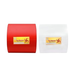 vastu red - white tape  size - 4 inch 96 mm approx  length- 20 meter approx  vastu tape remedy for toilet  vastu tape for main door  tape remedy for negative entrance  pack of 2