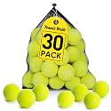 Treeroot 16/30/40/60/80 Pcs Tennis Balls, High Elasticity Tennis Balls Bulk, Comes with a Portable Mesh Bag, Tennis Ball for Dogs, Suitable for Beginner Training Ball, Durable &amp; Bounce
