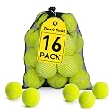 Treeroot 16/30/40/60/80 Pcs Tennis Balls, High Elasticity Tennis Balls Bulk, Comes with a Portable Mesh Bag, Tennis Ball for Dogs, Suitable for Beginner Training Ball, Durable &amp; Bounce
