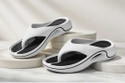 Trekio Men Flip Flops White Black 9