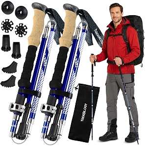 TREKOLOGY Trek-Z Trekking Hiking Poles - 2pc