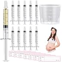 Trelaco 100 Sets 3 Ml Breast Milk Syringes No Needle Colostrum,1 Ml