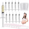 Trelaco 100 Sets 5 Ml Breast Milk Syringes No Needle Colostrum