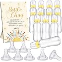 Trelaco 12 Pcs Here Comes The Son Baby Shower Games Bottle Chug Wooden Sign
